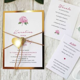 JKZ-A6 ZŁOTO-18 HORTENSJA RÓŻ