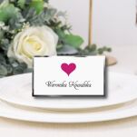 Winietki SERCE FUKSJA ZŁOTE/SREBRNE - 3