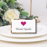 Winietki SERCE FUKSJA ZŁOTE/SREBRNE - 4