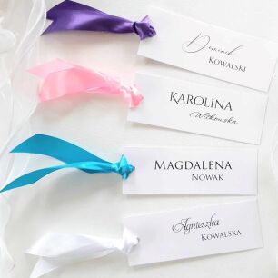 Winietki WSTĄŻKA 17 KOLORÓW LEŻĄCE/KŁADZIONE