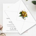 ZAPROSZENIA FORMAT B6 SŁONECZNIKI - 4