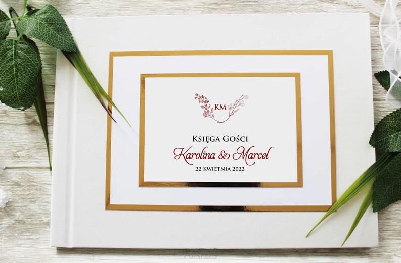 KG-55 BIAŁA  PROSTOKĄT BORDO-1