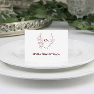 Winietki Seria GAŁĄZKI BORDO-3