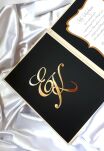 Karta na ślub z inicjałami - 3