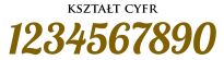 Numery Stołów TŁOCZONE glamour CIEMNA ZIELEŃ - 4