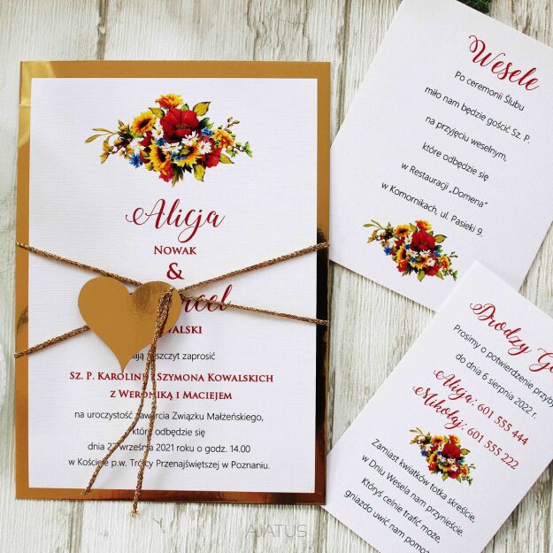 JKZ-A6 ZŁOTO POLNE KWIATY