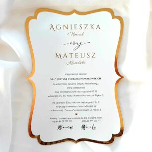 ZAPROSZENIA JKZ A5 ZŁOTE laser