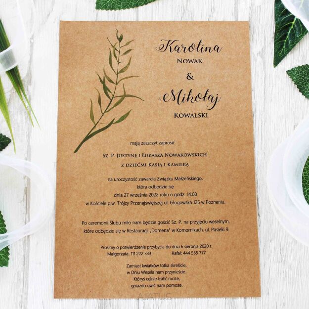 ZAPROSZENIE A5 ECO-6