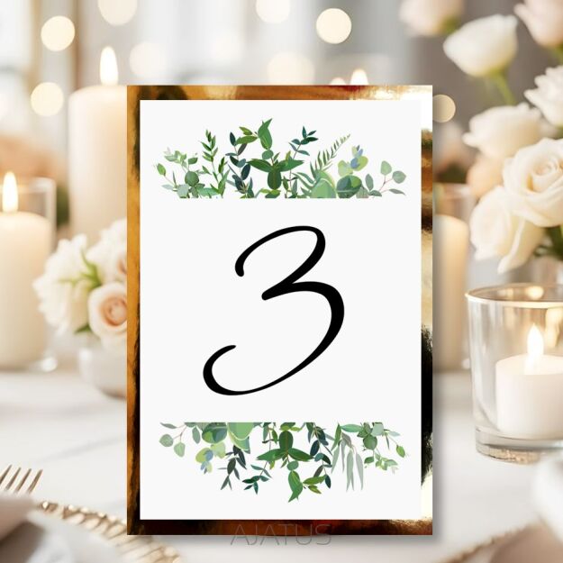 Numery Stołów ZIELEŃ 1