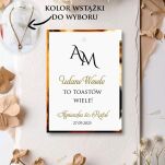 Zawieszki na alkohol INICJAŁY ZŁOTO - 2