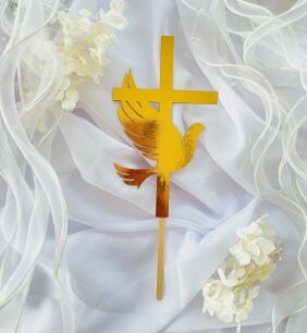 Topper KOMUNIA GOŁĄB KRZYŻ 1